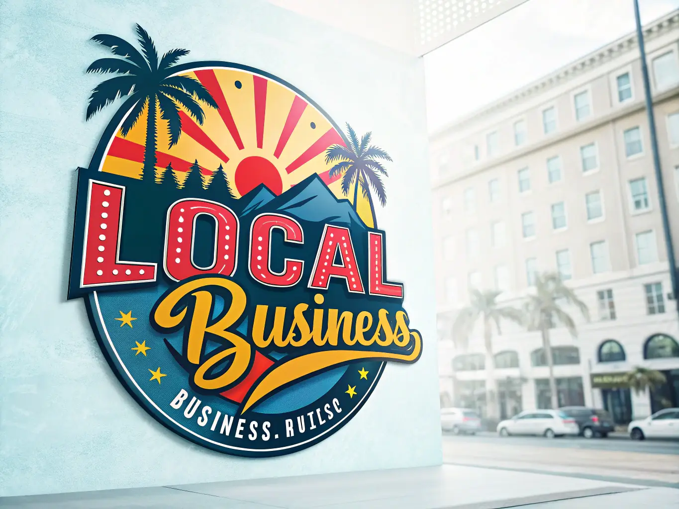 An image depicting a company standing out from the competition with a unique and recognizable brand identity, showcasing durable differentiation.